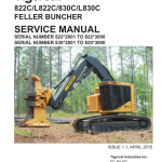 Tigercat 822C, L822C, 830C, L830C Feller Buncher Repair Service Manual
