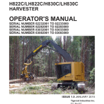 Tigercat H822C, LH822C, H830C, LH830C Harvester Repair Service Manual - Image 2