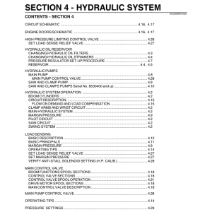 Tigercat 853E, 853T, L853E Feller Buncher Repair Service Manual - Image 3