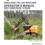 Tigercat 855D, L855D Feller Buncher Repair Service Manual - Image 2