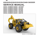 Tigercat 620H, 625H, 630H, 632H, 635H, C640H Skidder Repair Service Manual