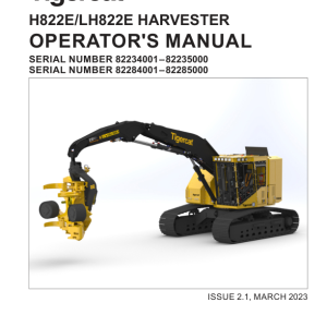 Tigercat H822E, LH822E Harvester Repair Service Manual (82234001–82285000) - Image 5