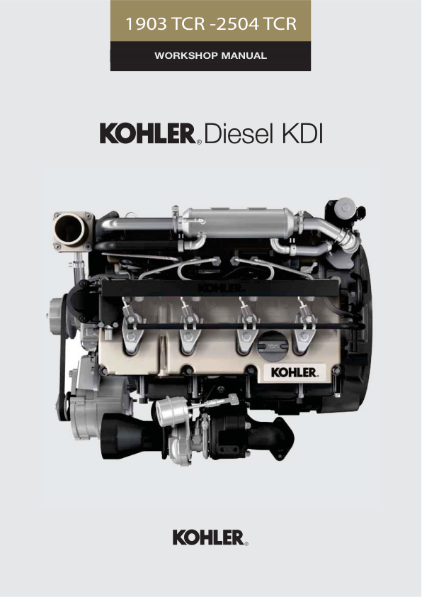 Kohler Diesel KDI 1903 TCR and KDI 2504 TCR Engine Service Repair Manual