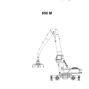 Sennebogen 850.0.205 Operating, Maintenance and Parts Manual