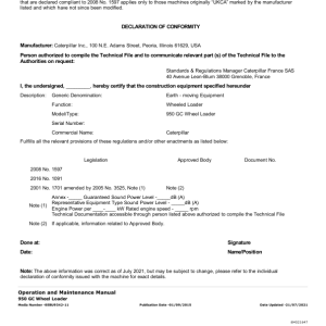 Caterpillar CAT 950GC Wheel Loader Service Repair Manual (M5T00001 and up) - Image 4