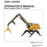 Tigercat 250B Loader Repair Service Manual (2500501 - 2502000) - Image 2