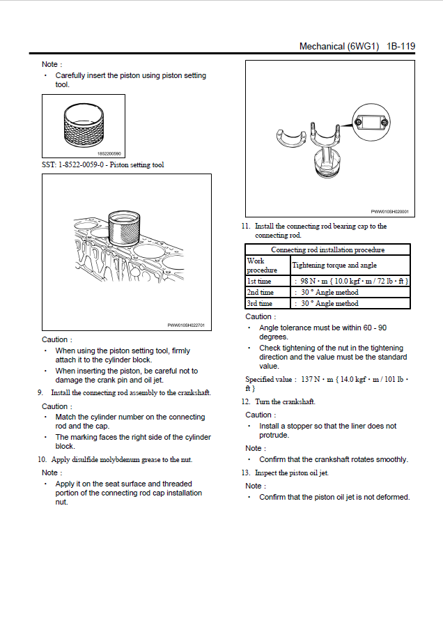 Hitachi 6WG1 Engine Service Repair Manual (ETJBA-EN, EWJBA-EN)