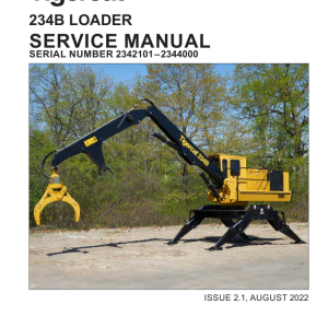 Tigercat 234B Loader Repair Service Manual