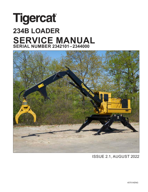 Tigercat 234B Loader Repair Service Manual