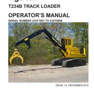 Tigercat T234B Loader Repair Service Manual (234T7000 - 234T8100) - Image 4