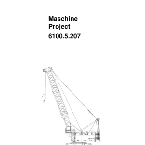 Sennebogen 6100.5.207 Operators, Maintenance and Parts Manual - Image 3