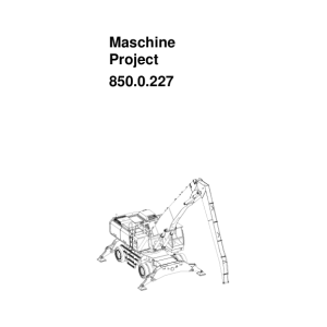 Sennebogen 850.0.227 Operators, Maintenance and Parts Manual