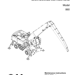 Sennebogen 860.0.1015 Operators, Maintenance and Parts Manual - Image 4