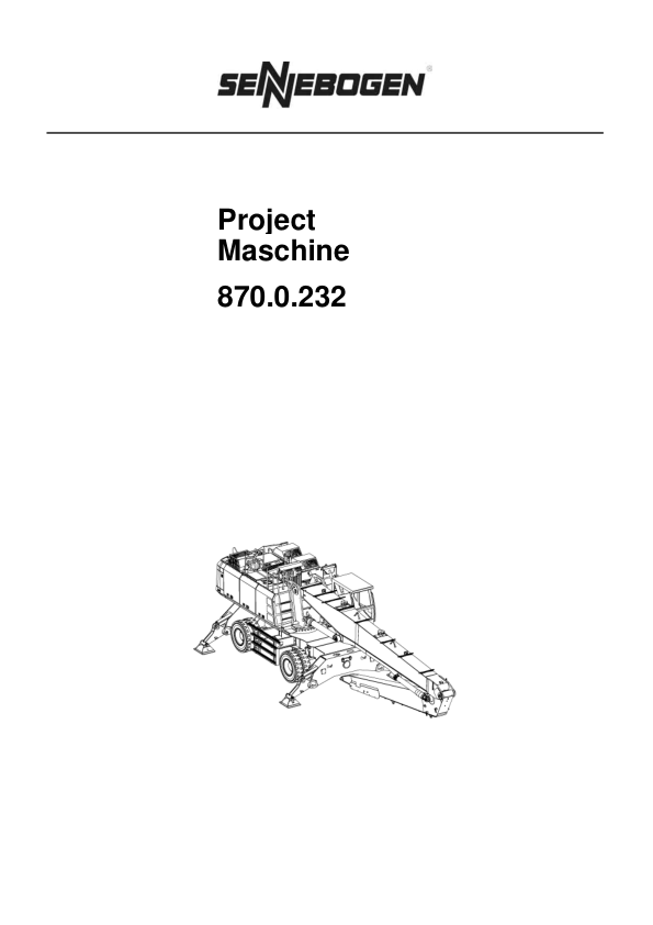 Sennebogen 870.0.232 Parts Manual