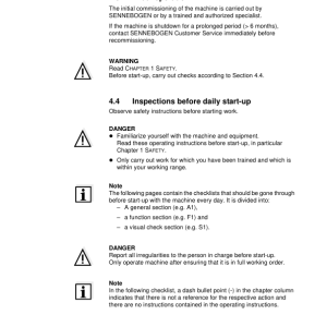 Sennebogen 880.7.123 Operators, Maintenance and Parts Manual - Image 2