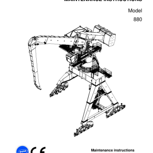 Sennebogen 880.7.123 Operators, Maintenance and Parts Manual - Image 3