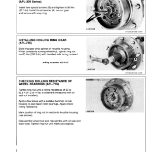 John Deere APL-300, APL-700 Axles Component Technical Manual (CTM4422) - Image 3