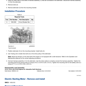 Caterpillar CAT 135H NA Motor Grader Service Repair Manual (3YK00001 and up) - Image 5