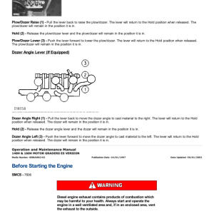 Caterpillar CAT 140H Motor Grader Service Repair Manual (8KM00001 and up) - Image 3