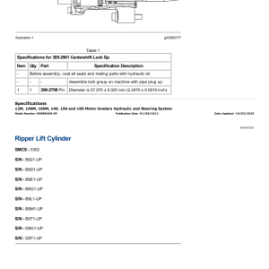 Caterpillar CAT 140M Motor Grader Service Repair Manual (B9G00001 and up) - Image 3