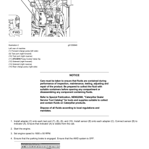 Caterpillar CAT 140M Motor Grader Service Repair Manual (B9G00001 and up) - Image 4