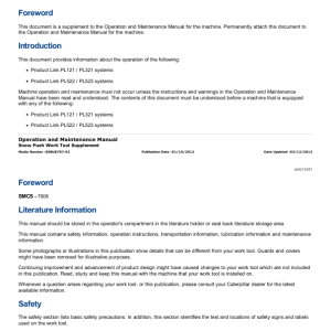 Caterpillar CAT 232 Skidsteer Loader Service Repair Manual (CAB00001 and up) - Image 4