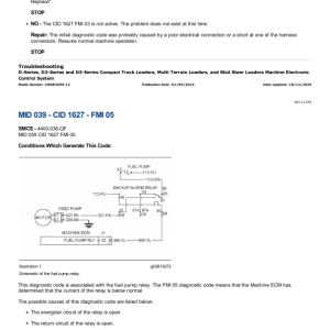 Caterpillar CAT 262D Skidsteer Loader Service Repair Manual (DTB00001 and up) - Image 4