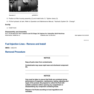 Caterpillar CAT 303.5E Mini Hydraulic Excavator Service Repair Manual (RKY00001 and up) - Image 3