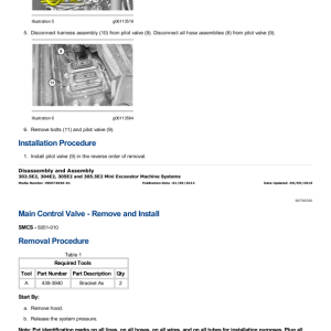 Caterpillar CAT 303.5E2CR Mini Hydraulic Excavator Service Repair Manual (DWD00001 and up) - Image 4