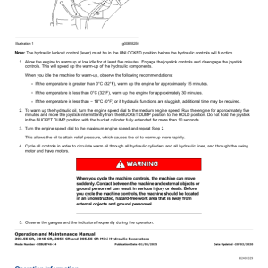 Caterpillar CAT 305.5E Mini Hydraulic Excavator Service Repair Manual (FKY00001 and up) - Image 5