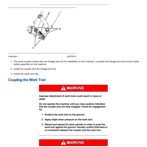 Caterpillar CAT 305C CR Mini Hydraulic Excavator Service Repair Manual (HWJ00001 and up) - Image 3