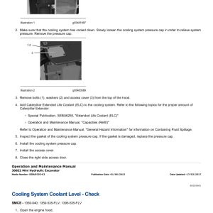 Caterpillar CAT 306E2 Mini Hydraulic Excavator Service Repair Manual (E2W00001 and up) - Image 4