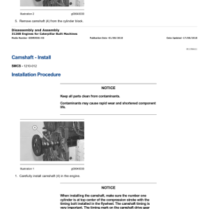 Caterpillar CAT 3126B Engine Machine Service Repair Manual (5GG00001 and up) - Image 2