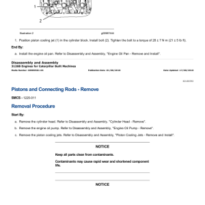 Caterpillar CAT 3126B Engine Machine Service Repair Manual (BMA00001 and up) - Image 3