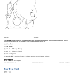 Caterpillar CAT 3126E Truck Engine Service Repair Manual (CKM00001 and up) - Image 2