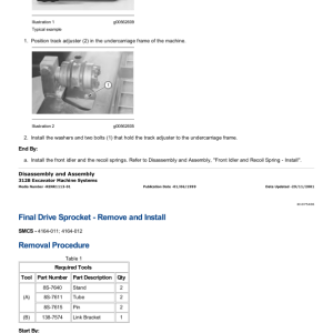 Caterpillar CAT 312B, 312B L Excavator Service Repair Manual (9FS00001 and up) - Image 5