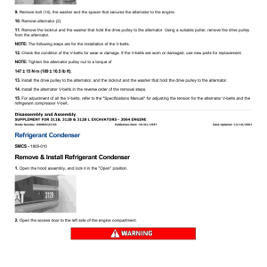 Caterpillar CAT 312B Excavator Service Repair Manual (9HR00001 and up) - Image 4