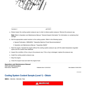 Caterpillar CAT 313F L Excavator Service Repair Manual (DJE00001 and up) - Image 4