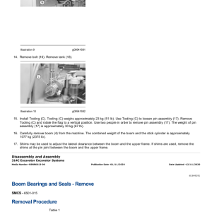 Caterpillar CAT 314C, 314C CR, 314C LCR Excavator Service Repair Manual (KJA00001 and up) - Image 4