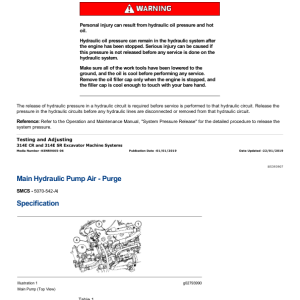 Caterpillar CAT 314E CR Excavator Service Repair Manual (GMD00001 and up) - Image 3