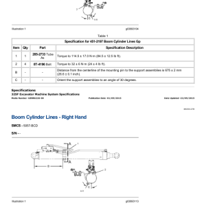 Caterpillar CAT 325F LCR, 325F L Excavator Service Repair Manual (YCA00001 and up) - Image 3