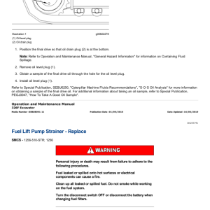 Caterpillar CAT 326F, 326F L Excavator Service Repair Manual (FBR00001 and up) - Image 3