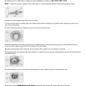 Caterpillar CAT 330 L, 330 LL, 330 FB Excavator Service Repair Manual (8FK00001 and up) - Image 5