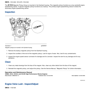 Caterpillar CAT 3412D Marine Engine Service Repair Manual (REA00001 and up) - Image 3