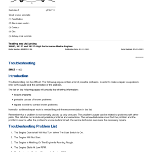 Caterpillar CAT 3412D Marine Engine Service Repair Manual (REA00001 and up) - Image 5