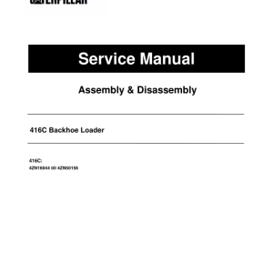 Caterpillar CAT 416C Backhoe Loader Service Repair Manual (4ZN16044 till 50156) - Image 1