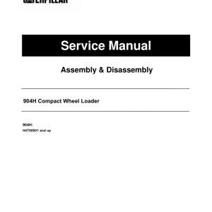 Caterpillar CAT 904H Compact Wheel Loader Service Repair Manual (H4T00001 and up) - Image 1