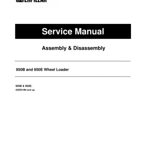 Caterpillar CAT 950B 950E Wheel Loader Service Repair Manual (22Z03189 and up) - Image 1