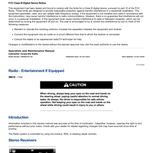 Caterpillar CAT 966M Wheel Loader Service Repair Manual (GMS00001 and up) - Image 3