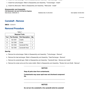 Caterpillar CAT C18 Marine Engine Service Repair Manual (GES00001 and up) - Image 4